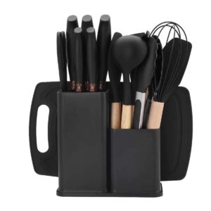 6 piece kitchen knife set with a holder