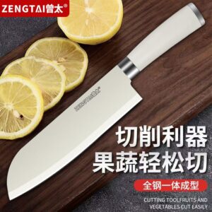 Stainless steel santoku knife